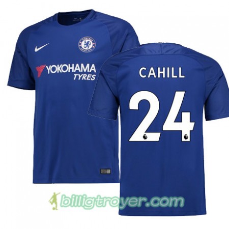 Billige Fotballdrakter Chelsea CAHILL 24 Hjemmedraktsett 2017/18 Kortermet