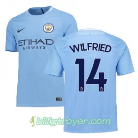 Billige Fotballdrakter Manchester City WILFRIED 14 Hjemmedraktsett 2017/18 Kortermet