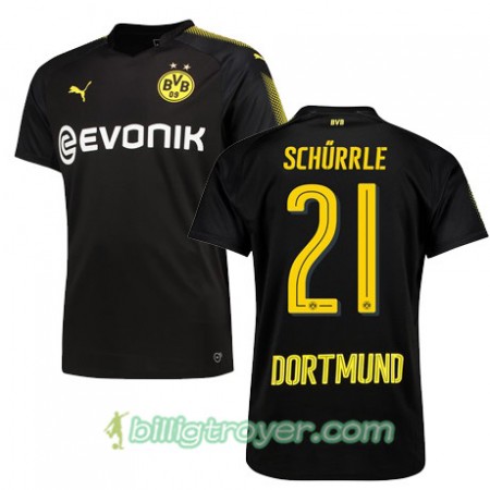 Billige Fotballdrakter Borussia Dortmund SCHURRLE 21 Bortedraktsett 2017/18 Kortermet