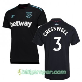Billige Fotballdrakter West Ham United CRESSWELL Bortedraktsett 2017/18 Kortermet