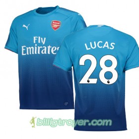 Billige Fotballdrakter Arsenal LUCAS 28 Bortedraktsett 2017/18 Kortermet