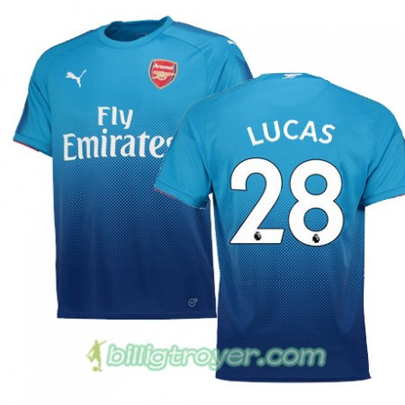 Billige Fotballdrakter Arsenal LUCAS 28 Bortedraktsett 2017/18 Kortermet