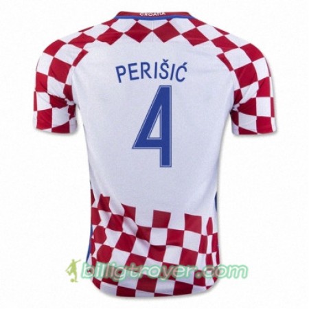 Billige Fotballdrakter Kroatia IVAN PERISIC Hjemmedraktsett Euro 2016