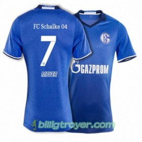Billige Fotballdrakter FC Schalke 04 MEYER 7 Hjemmedraktsett 2017/18 Kortermet