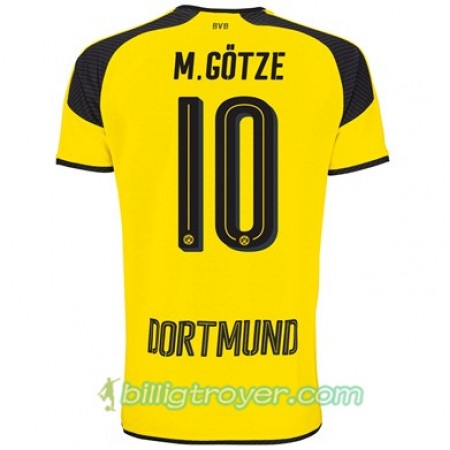 Billige Fotballdrakter Borussia Dortmund M GOTZE 10 Tredjedraktsett 2017/18 Kortermet