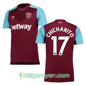 Billige Fotballdrakter West Ham United CHICHARITO Hjemmedraktsett 2017/18 Kortermet