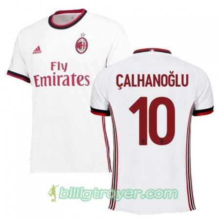 Billige Fotballdrakter AC Milan CALHANOGLU 10 Bortedraktsett 2017/18 Kortermet