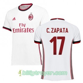 Billige Fotballdrakter AC Milan ZAPATA 17 Bortedraktsett 2017/18 Kortermet