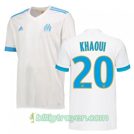 Billige Fotballdrakter Olympique de Marseille SAIF EDDINE KHAOUI 20 Hjemmedraktsett 2017/18 Kortermet
