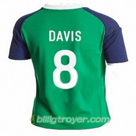 Billige Fotballdrakter Nord-Irland STEVEN DAVIS Hjemmedraktsett 2016/17 Kortermet