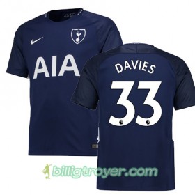 Billige Fotballdrakter Tottenham Hotspur DAVIES 33 Bortedraktsett 2017/18 Kortermet