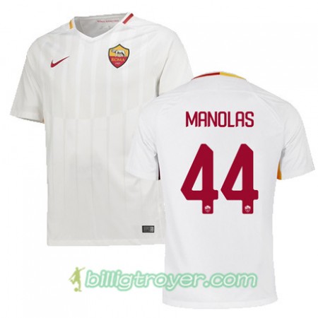 Billige Fotballdrakter AS Roma MANOLAS 44 Bortedraktsett 2017/18 Kortermet
