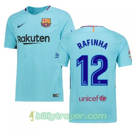 Billige Fotballdrakter FC Barcelona RAFINHA 12 Bortedraktsett 2017/18 Kortermet
