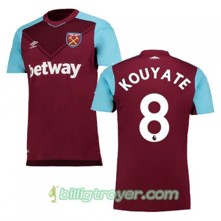 Billige Fotballdrakter West Ham United KOUYATE Hjemmedraktsett 2017/18 Kortermet