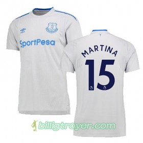Billige Fotballdrakter Everton MARTINA Bortedraktsett 2017/18 Kortermet