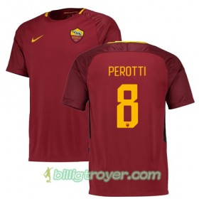 Billige Fotballdrakter AS Roma PEROTTI 8 Hjemmedraktsett 2017/18 Kortermet