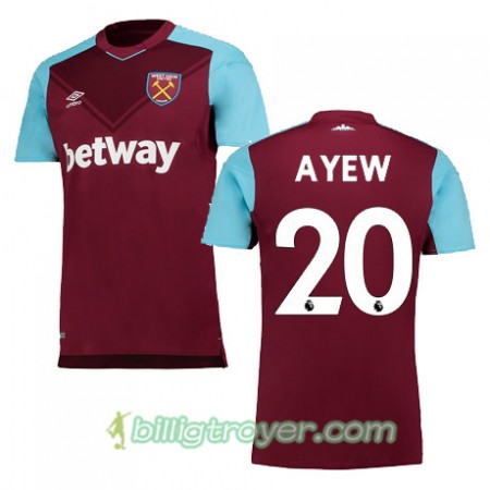 Billige Fotballdrakter West Ham United A AYEW Hjemmedraktsett 2017/18 Kortermet