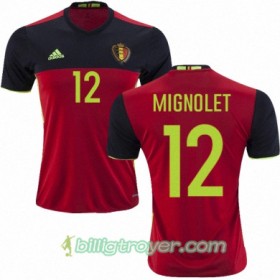 Billige Fotballdrakter Belgia SIMON MIGNOLET Hjemmedraktsett Euro 2016