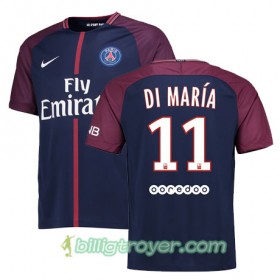 Billige Fotballdrakter Paris SG ANGEL DI MARIA 11 Hjemmedraktsett 2017/18 Kortermet