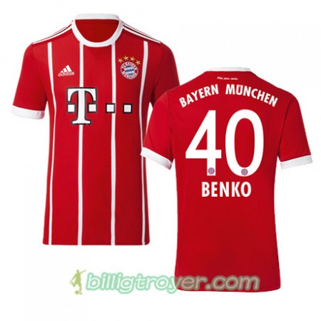 Billige Fotballdrakter FC Bayern München BENKO 40 Hjemmedraktsett 2017/18 Kortermet
