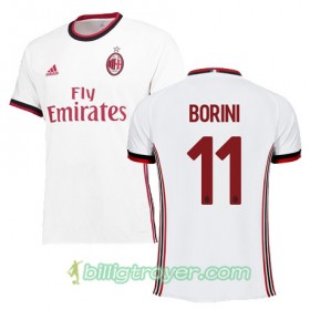 Billige Fotballdrakter AC Milan BORINI 11 Bortedraktsett 2017/18 Kortermet