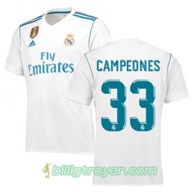 Billige Fotballdrakter Real Madrid Campeones 33 Hjemmedraktsett 2017/18 Kortermet