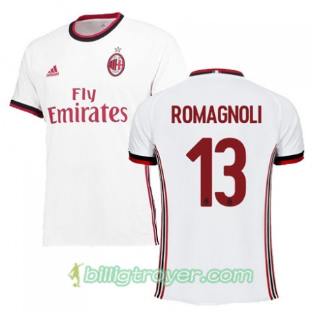 Billige Fotballdrakter AC Milan AS RomaGNOLI 13 Bortedraktsett 2017/18 Kortermet