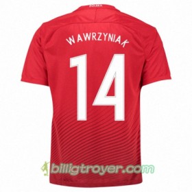 Billige Fotballdrakter Polen JAKUB WAWRZYNIAK Bortedraktsett Euro 2016