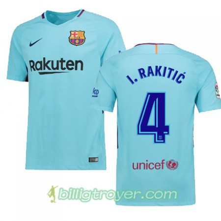 Billige Fotballdrakter FC Barcelona I RAKITIC 4 Bortedraktsett 2017/18 Kortermet