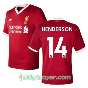 Billige Fotballdrakter Liverpool HENDERSON 14 Hjemmedraktsett 2017/18 Kortermet