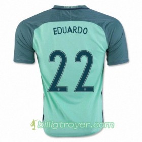 Billige Fotballdrakter Portugal EDUARDO Bortedraktsett Euro 2016