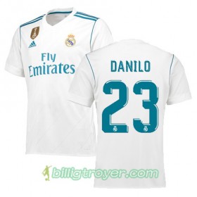 Billige Fotballdrakter Real Madrid DANILO 23 Hjemmedraktsett 2017/18 Kortermet