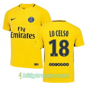 Billige Fotballdrakter Paris SG Giovani Lo Celso 18 Bortedraktsett 2017/18 Kortermet