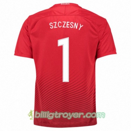 Billige Fotballdrakter Polen WOJCIECH SZCZESNY Bortedraktsett Euro 2016