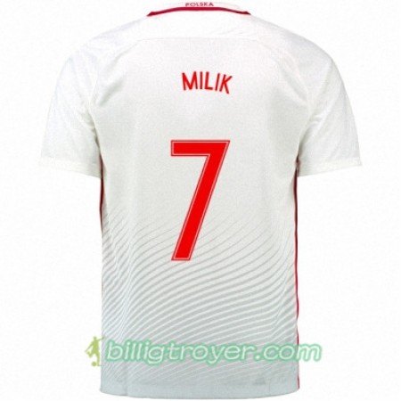 Billige Fotballdrakter Polen ARKADIUSZ MILIK Hjemmedraktsett Euro 2016
