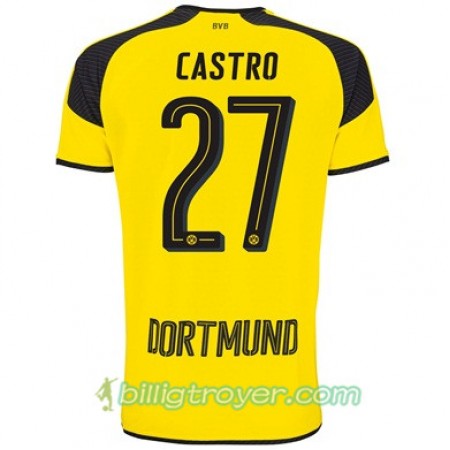 Billige Fotballdrakter Borussia Dortmund CASTRO 27 Tredjedraktsett 2017/18 Kortermet