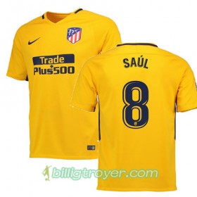 Billige Fotballdrakter Atlético Madrid SAUL 8 Bortedraktsett 2017/18 Kortermet