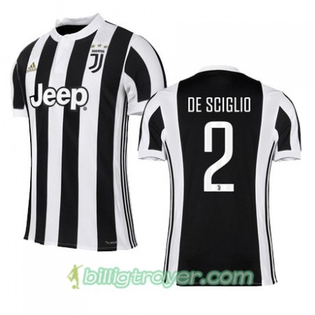 Billige Fotballdrakter Juventus DE SCIGLIO 2 Hjemmedraktsett 2017/18 Kortermet