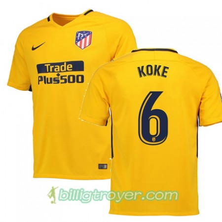 Billige Fotballdrakter Atlético Madrid KOKE 6 Bortedraktsett 2017/18 Kortermet