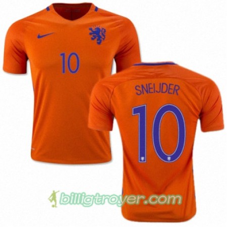 Billige Fotballdrakter Nederland WESLEY SNEIJDER Hjemmedraktsett 2016/17 Kortermet