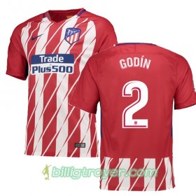 Billige Fotballdrakter Atlético Madrid GODIN 2 Hjemmedraktsett 2017/18 Kortermet