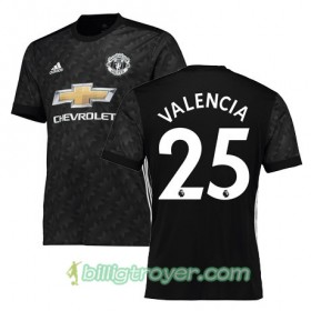 Billige Fotballdrakter Manchester United VALENCIA 25 Bortedraktsett 2017/18 Kortermet