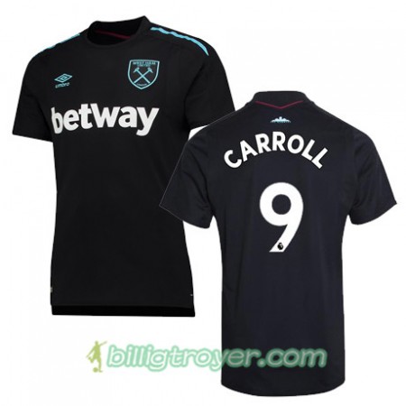 Billige Fotballdrakter West Ham United CARROLL Bortedraktsett 2017/18 Kortermet