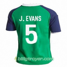 Billige Fotballdrakter Nord-Irland JONNY EVANS Hjemmedraktsett 2016/17 Kortermet