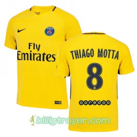 Billige Fotballdrakter Paris SG THIAGO MOTTA 8 Bortedraktsett 2017/18 Kortermet