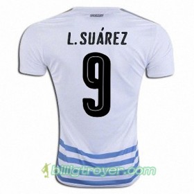 Billige Fotballdrakter Uruguay LUIS SUAREZ Bortedraktsett 2016/17 Kortermet