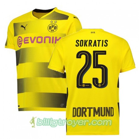 Billige Fotballdrakter Borussia Dortmund SOKRATIS 25 Hjemmedraktsett 2017/18 Kortermet