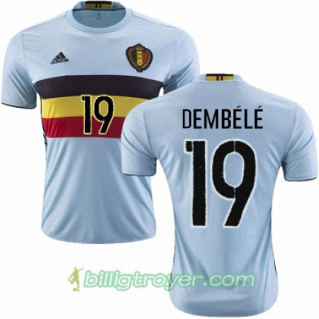 Billige Fotballdrakter Belgia MOUSSA DEMBELE Bortedraktsett Euro 2016