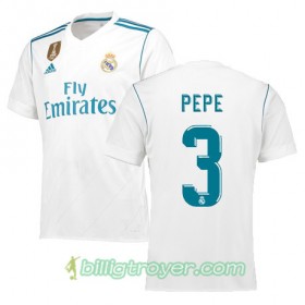 Billige Fotballdrakter Real Madrid PEPE 3 Hjemmedraktsett 2017/18 Kortermet