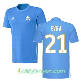Billige Fotballdrakter Olympique de Marseille Patrice Evra 21 Bortedraktsett 2017/18 Kortermet